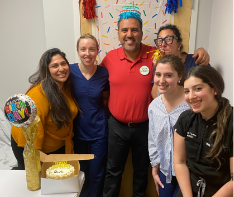Simply Orthodontics team having a small birthday party